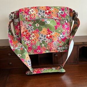 Beautiful diaper bag, floral medley design